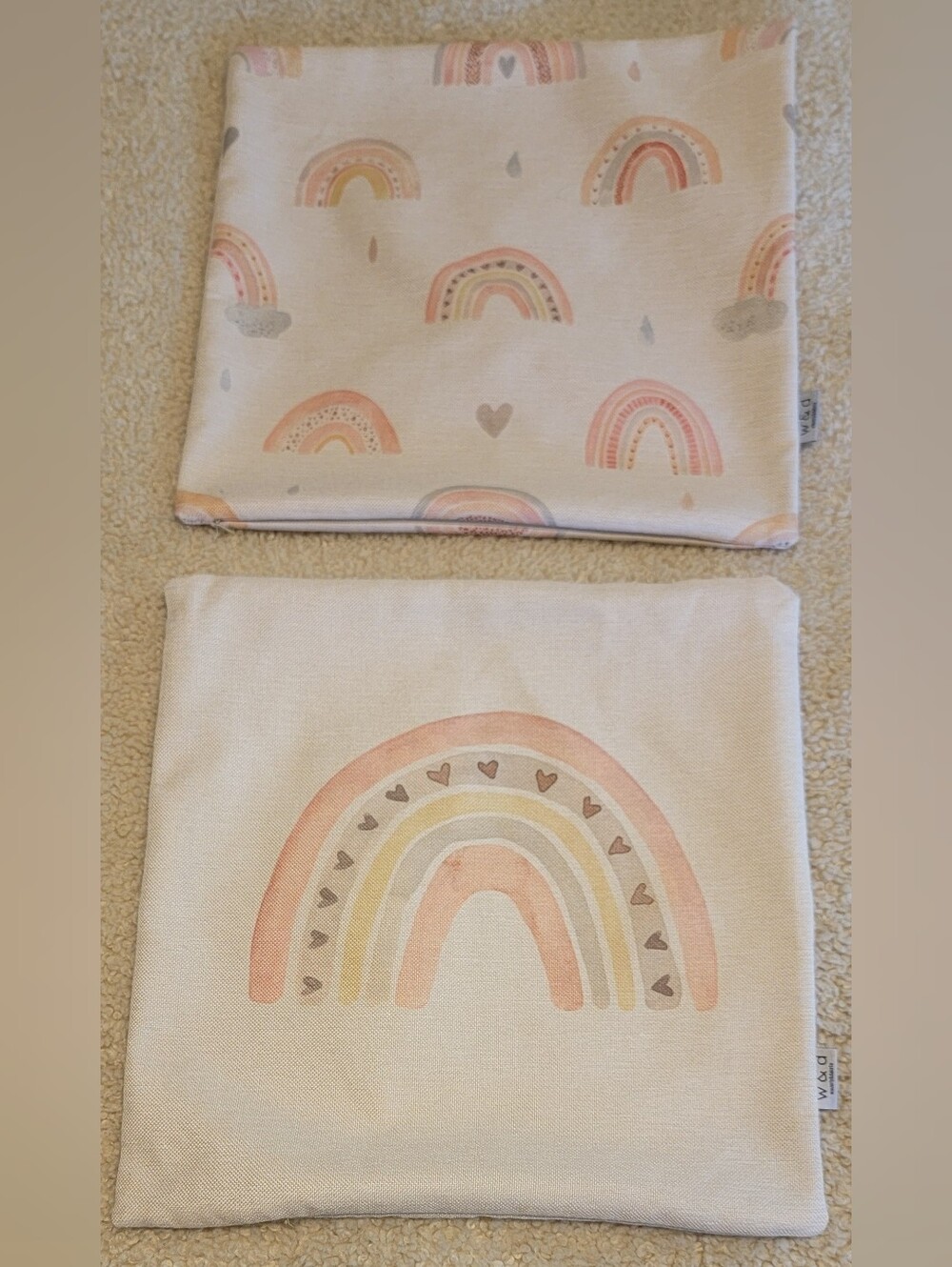 Waverly & Dakota Rainbow Pillow Covers 17" Square